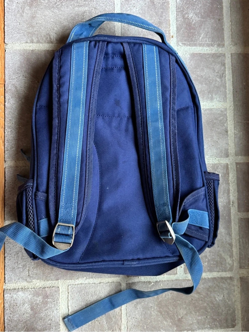 Pottery Barn Kids Navy Backpack and Lunch Bag with Truck Accent